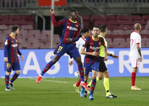 Hạ Sevilla trong hiệp phụ, Barcelona vào chung kết Cúp Nhà vua - Ảnh 1. Hạ Sevilla trong hiệp phụ, Barcelona vào chung kết Cúp Nhà vua - Ảnh 1.
