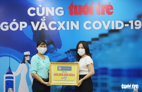 Thêm 500 triệu đồng góp mua vắc xin COVID-19 do Charm Group ủng hộ - Ảnh 1. Thêm 500 triệu đồng góp mua vắc xin COVID-19 do Charm Group ủng hộ - Ảnh 1.