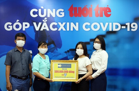 Hơn 6 tỉ đồng cho Cùng Tuổi Trẻ góp vắc xin COVID-19 - Ảnh 1. Hơn 6 tỉ đồng cho Cùng Tuổi Trẻ góp vắc xin COVID-19 - Ảnh 1.