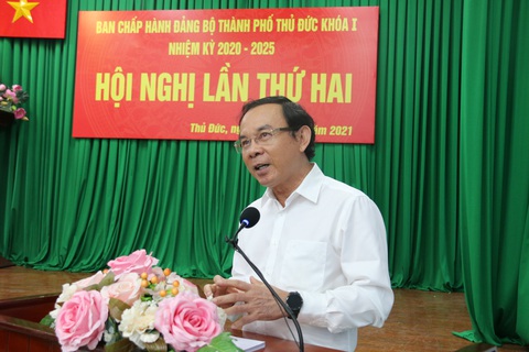 Bí thư Nguyễn Văn Nên yêu cầu sớm thống kê nhà đất công ở TP Thủ Đức để có kế hoạch sử dụng - Ảnh 1. Bí thư Nguyễn Văn Nên yêu cầu sớm thống kê nhà đất công ở TP Thủ Đức để có kế hoạch sử dụng - Ảnh 1.