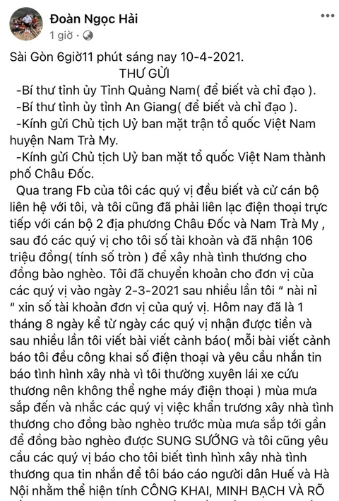 Ông Đoàn Ngọc Hải đòi lại tiền xây nhà cho người nghèo, Quảng Nam và An Giang nói gì? - Ảnh 1. Ông Đoàn Ngọc Hải đòi lại tiền xây nhà cho người nghèo, Quảng Nam và An Giang nói gì? - Ảnh 1.