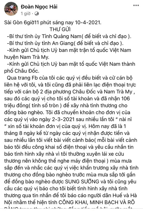 Ông Đoàn Ngọc Hải đổi ý không đòi lại tiền, tiếp tục xây nhà cho người nghèo - Ảnh 2. Ông Đoàn Ngọc Hải đổi ý không đòi lại tiền, tiếp tục xây nhà cho người nghèo - Ảnh 2.