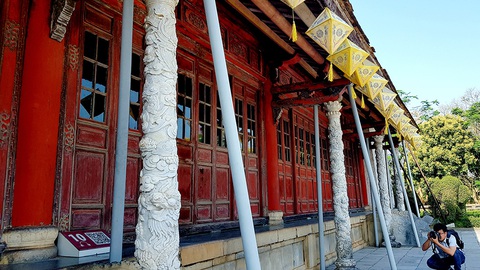 Trùng tu điện Thái Hòa: Bảo tồn tối đa các cấu kiện gỗ - Ảnh 1. Trùng tu điện Thái Hòa: Bảo tồn tối đa các cấu kiện gỗ - Ảnh 1.