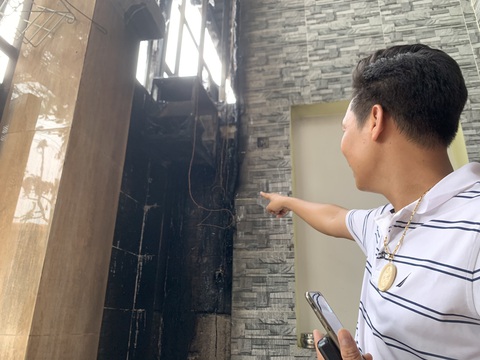 Cháy kèm nhiều tiếng nổ lớn ở kho Công ty sơn Toa tại Bình Dương - Ảnh 5. Cháy kèm nhiều tiếng nổ lớn ở kho Công ty sơn Toa tại Bình Dương - Ảnh 5.