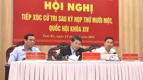 Phó chủ tịch Quốc hội Nguyễn Đức Hải tiếp xúc cử tri tại Quảng Nam - Ảnh 1. Phó chủ tịch Quốc hội Nguyễn Đức Hải tiếp xúc cử tri tại Quảng Nam - Ảnh 1.
