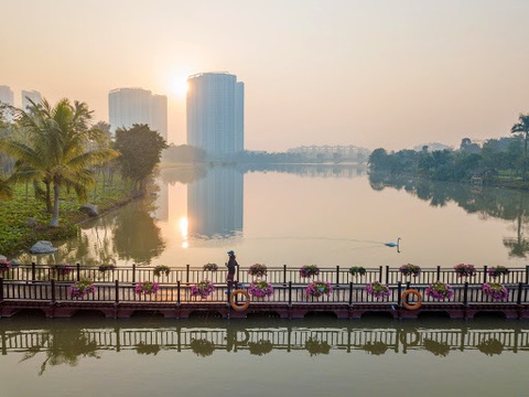 Cung đường chạy marathon đẹp như mơ tại Ecopark - Ảnh 15. Cung đường chạy marathon đẹp như mơ tại Ecopark - Ảnh 15.