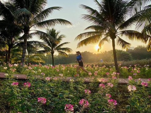 Cung đường chạy marathon đẹp như mơ tại Ecopark - Ảnh 2. Cung đường chạy marathon đẹp như mơ tại Ecopark - Ảnh 2.