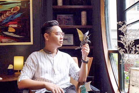 Gấp giấy dó thành tác phẩm nghệ thuật - Ảnh 1. Gấp giấy dó thành tác phẩm nghệ thuật - Ảnh 1.