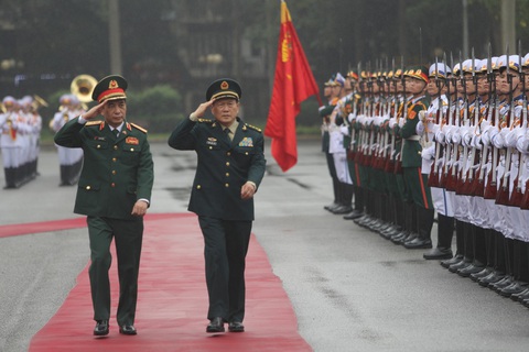 Thượng tướng Phan Văn Giang hội đàm với thượng tướng Trung Quốc Ngụy Phượng Hòa - Ảnh 1. Thượng tướng Phan Văn Giang hội đàm với thượng tướng Trung Quốc Ngụy Phượng Hòa - Ảnh 1.