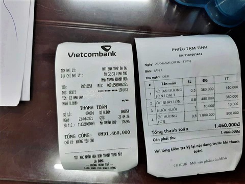 Kiểm tra nhà hàng bị khách tố bán ốc hương 1,8 triệu đồng/kg - Ảnh 2. Kiểm tra nhà hàng bị khách tố bán ốc hương 1,8 triệu đồng/kg - Ảnh 2.