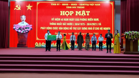 Vận động được trên 50 tỉ đồng xây nhà ở cho hộ nghèo ở Sóc Trăng - Ảnh 1. Vận động được trên 50 tỉ đồng xây nhà ở cho hộ nghèo ở Sóc Trăng - Ảnh 1.