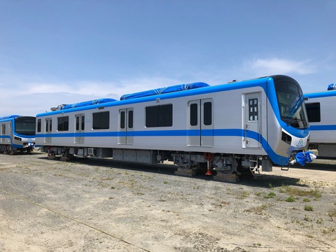 Ngày 1-5, thêm 2 đoàn tàu metro số 1 từ Nhật Bản về Việt Nam - Ảnh 1. Ngày 1-5, thêm 2 đoàn tàu metro số 1 từ Nhật Bản về Việt Nam - Ảnh 1.