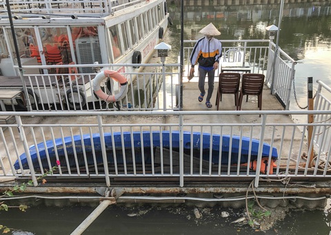 Vớt hàng chục ghe cá chết trên kênh Nhiêu Lộc - Thị Nghè - Ảnh 6. Vớt hàng chục ghe cá chết trên kênh Nhiêu Lộc - Thị Nghè - Ảnh 6.