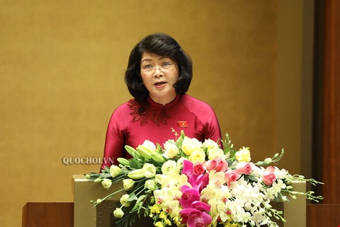 Trình Quốc hội miễn nhiệm Phó chủ tịch nước Đặng Thị Ngọc Thịnh - Ảnh 1. Trình Quốc hội miễn nhiệm Phó chủ tịch nước Đặng Thị Ngọc Thịnh - Ảnh 1.