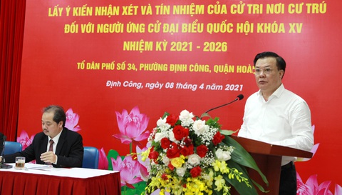Cử tri tín nhiệm Bí thư thành ủy Hà Nội Đinh Tiến Dũng ứng cử đại biểu Quốc hội - Ảnh 1. Cử tri tín nhiệm Bí thư thành ủy Hà Nội Đinh Tiến Dũng ứng cử đại biểu Quốc hội - Ảnh 1.