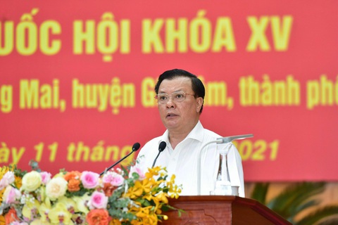 Bí thư Hà Nội Đinh Tiến Dũng hứa gương mẫu và gắn bó mật thiết với cử tri - Ảnh 1. Bí thư Hà Nội Đinh Tiến Dũng hứa gương mẫu và gắn bó mật thiết với cử tri - Ảnh 1.