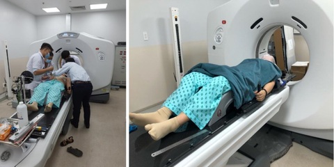 Khu xạ trị khép kín trong ngày Bệnh viện Ung bướu đi vào hoạt động - Ảnh 1. Khu xạ trị khép kín trong ngày Bệnh viện Ung bướu đi vào hoạt động - Ảnh 1.