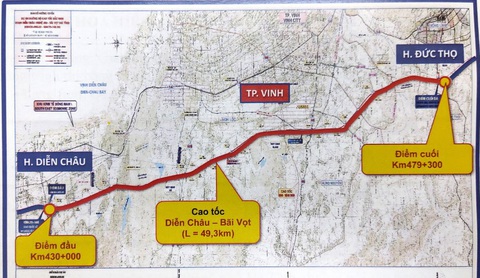 Dự kiến cuối tháng 5, đầu tháng 6 khởi công đoạn cao tốc Diễn Châu - Bãi Vọt - Ảnh 1. Dự kiến cuối tháng 5, đầu tháng 6 khởi công đoạn cao tốc Diễn Châu - Bãi Vọt - Ảnh 1.