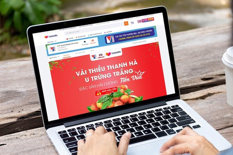 Đưa hành tím Sóc Trăng, vải thiều Thanh Hà lên sàn thương mại điện tử - Ảnh 1. Đưa hành tím Sóc Trăng, vải thiều Thanh Hà lên sàn thương mại điện tử - Ảnh 1.