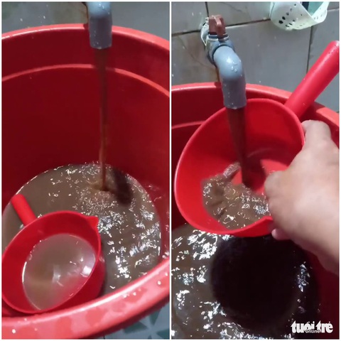 Nước sinh hoạt bỗng đục ngầu như cà phê sữa - Ảnh 6. Nước sinh hoạt bỗng đục ngầu như cà phê sữa - Ảnh 6.