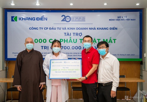 Khang Điền tài trợ chương trình phẫu thuật mắt cho 1.000 bệnh nhân - Ảnh 1. Khang Điền tài trợ chương trình phẫu thuật mắt cho 1.000 bệnh nhân - Ảnh 1.