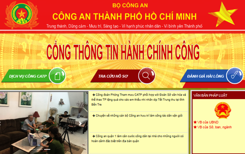 Ra mắt Cổng thông tin dịch vụ hành chính công Công an TP.HCM - Ảnh 1. Ra mắt Cổng thông tin dịch vụ hành chính công Công an TP.HCM - Ảnh 1.