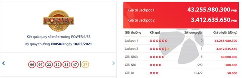 Nhắn tin mua vé số Vietlott, trúng Jackpot hơn 3,4 tỉ đồng - Ảnh 1. Nhắn tin mua vé số Vietlott, trúng Jackpot hơn 3,4 tỉ đồng - Ảnh 1.