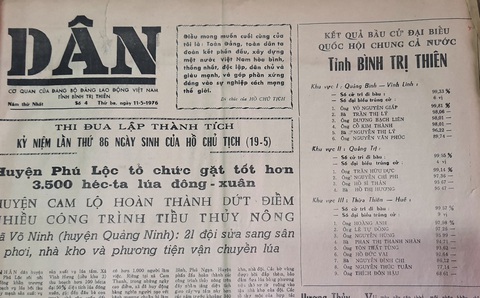45 năm cuộc bầu cử trên non sông thống nhất - Kỳ 4: Ba tỉnh, hai miền và một nước Việt - Ảnh 1. 45 năm cuộc bầu cử trên non sông thống nhất - Kỳ 4: Ba tỉnh, hai miền và một nước Việt - Ảnh 1.