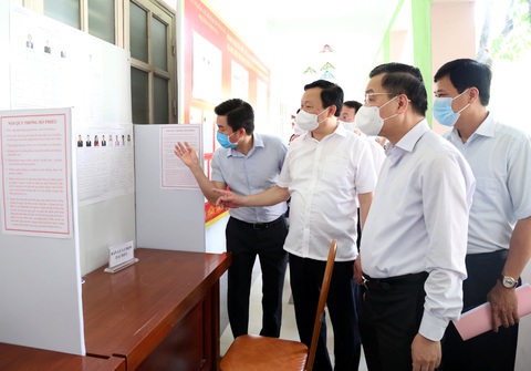 Chủ tịch Hà Nội: Trách nhiệm cao nhất, phòng COVID-19 từng khâu ở khu vực bầu cử - Ảnh 1. Chủ tịch Hà Nội: Trách nhiệm cao nhất, phòng COVID-19 từng khâu ở khu vực bầu cử - Ảnh 1.