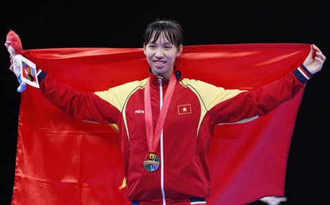 Nữ võ sĩ taekwondo Trương Thị Kim Tuyền giành vé đến Olympic Tokyo 2021 - Ảnh 1. Nữ võ sĩ taekwondo Trương Thị Kim Tuyền giành vé đến Olympic Tokyo 2021 - Ảnh 1.