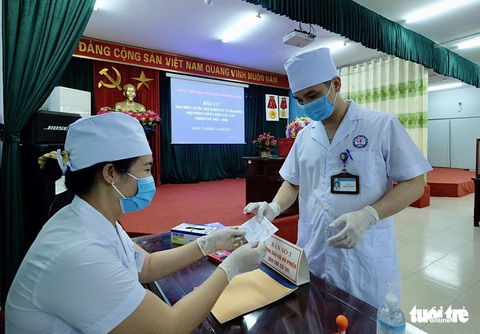 Bầu cử đặc biệt ở Bệnh viện dã chiến số 1 Bắc Ninh - Ảnh 15. Bầu cử đặc biệt ở Bệnh viện dã chiến số 1 Bắc Ninh - Ảnh 15.