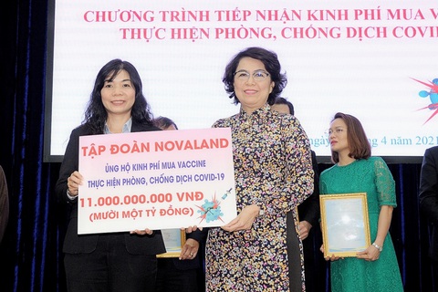 Xã hội hóa vắc xin COVID-19, Tập đoàn Novaland chung tay cùng cộng đồng lan tỏa sức mạnh - Ảnh 2. Xã hội hóa vắc xin COVID-19, Tập đoàn Novaland chung tay cùng cộng đồng lan tỏa sức mạnh - Ảnh 2.