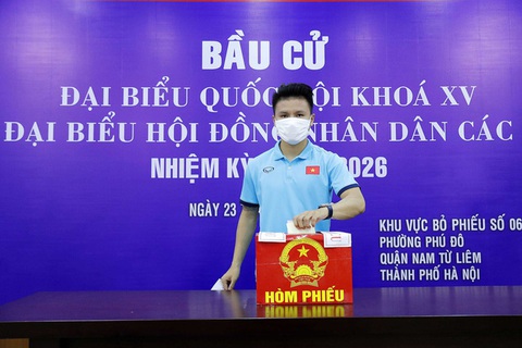Đội tuyển quốc gia và U22 Việt Nam bầu cử ngay tại trụ sở VFF - Ảnh 1. Đội tuyển quốc gia và U22 Việt Nam bầu cử ngay tại trụ sở VFF - Ảnh 1.