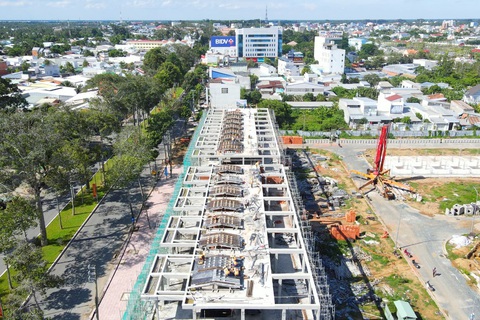 TNR AMALUNA - cất nóc dãy phố thương mại trung tâm TP.Trà Vinh - Ảnh 1. TNR AMALUNA - cất nóc dãy phố thương mại trung tâm TP.Trà Vinh - Ảnh 1.