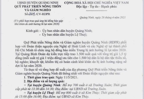 Hoài Linh đã hỗ trợ 500 triệu ở Quảng Nam, lên kế hoạch từ thiện ở Quảng Bình? - Ảnh 4. Hoài Linh đã hỗ trợ 500 triệu ở Quảng Nam, lên kế hoạch từ thiện ở Quảng Bình? - Ảnh 4.