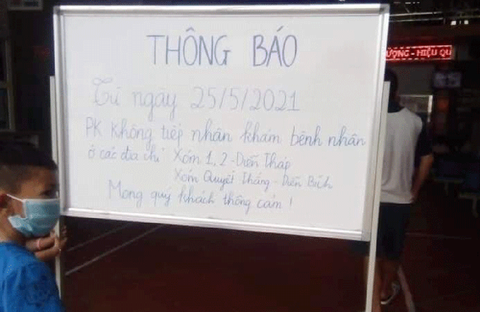 Xử lý phòng khám từ chối khám bệnh cho người dân vùng có ca nhiễm COVID-19 - Ảnh 1. Xử lý phòng khám từ chối khám bệnh cho người dân vùng có ca nhiễm COVID-19 - Ảnh 1.