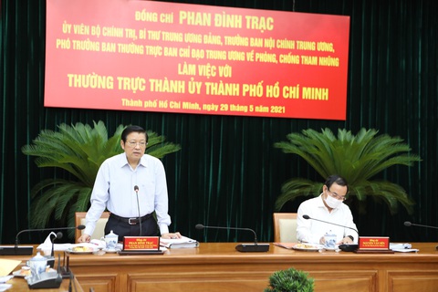 Ban Nội chính T.Ư yêu cầu đẩy nhanh xử lý các vụ việc lớn tại TP.HCM ở Thủ Thiêm, Tân Thuận, SAGRI - Ảnh 1. Ban Nội chính T.Ư yêu cầu đẩy nhanh xử lý các vụ việc lớn tại TP.HCM ở Thủ Thiêm, Tân Thuận, SAGRI - Ảnh 1.