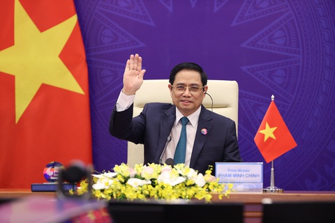 Thủ tướng Việt Nam nêu vấn đề vắc xin cấp bách tại hội nghị quốc tế - Ảnh 1. Thủ tướng Việt Nam nêu vấn đề vắc xin cấp bách tại hội nghị quốc tế - Ảnh 1.