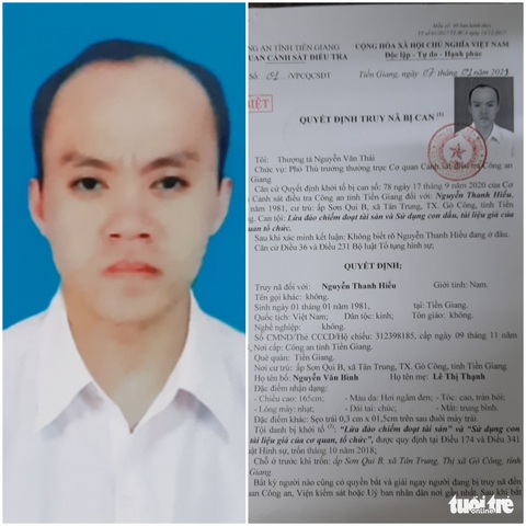 Truy nã người đàn ông lừa đảo, sử dụng con dấu tài liệu giả - Ảnh 1. Truy nã người đàn ông lừa đảo, sử dụng con dấu tài liệu giả - Ảnh 1.