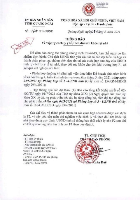 Đi chung chuyến bay, 8 lãnh đạo, cán bộ Quảng Ngãi là F1 của nữ nhân viên mắc COVID-19 - Ảnh 1. Đi chung chuyến bay, 8 lãnh đạo, cán bộ Quảng Ngãi là F1 của nữ nhân viên mắc COVID-19 - Ảnh 1.