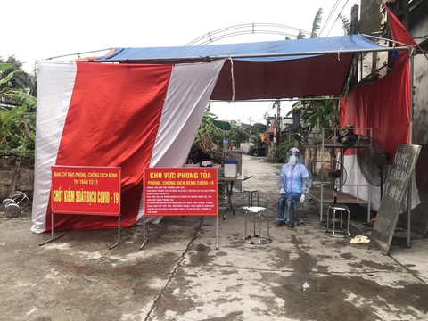 Hải Dương phong tỏa một khu dân cư tại huyện Tứ Kỳ - Ảnh 1. Hải Dương phong tỏa một khu dân cư tại huyện Tứ Kỳ - Ảnh 1.