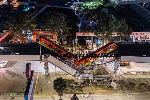 Sập metro ở Mexico lộ ra nhiều vấn đề - Ảnh 1. Sập metro ở Mexico lộ ra nhiều vấn đề - Ảnh 1.