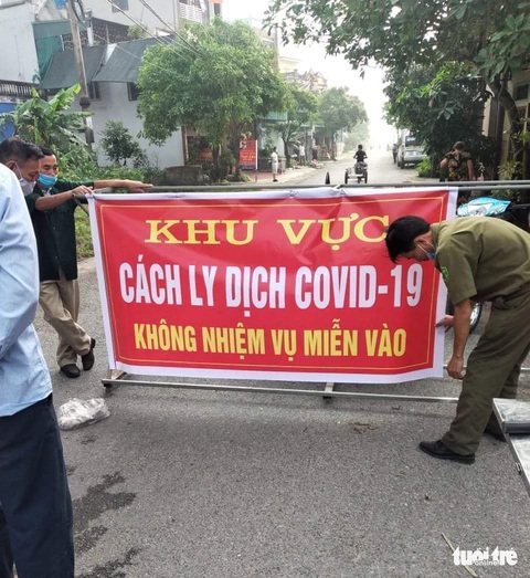 Thái Bình khẩn cấp phong tỏa nhiều khu vực để dập dịch COVID-19 - Ảnh 2. Thái Bình khẩn cấp phong tỏa nhiều khu vực để dập dịch COVID-19 - Ảnh 2.