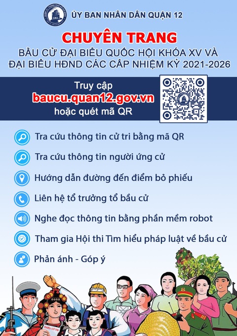 Cử tri quận 12 có thể nghe thông tin bầu cử bằng phần mềm robot - Ảnh 2. Cử tri quận 12 có thể nghe thông tin bầu cử bằng phần mềm robot - Ảnh 2.