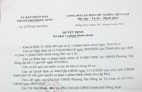 Đang cách ly nhưng lại... vắng nhà, 1 F2 bị phạt 7,5 triệu - Ảnh 1. Đang cách ly nhưng lại... vắng nhà, 1 F2 bị phạt 7,5 triệu - Ảnh 1.