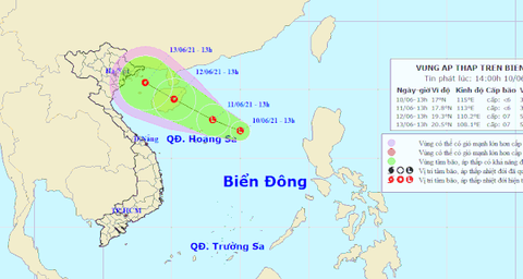 Xuất hiện vùng áp thấp giữa Biển Đông, có khả năng mạnh thêm - Ảnh 1. Xuất hiện vùng áp thấp giữa Biển Đông, có khả năng mạnh thêm - Ảnh 1.