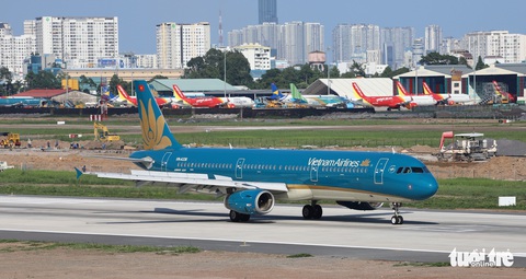 Vietnam Airlines được cấp phép thực hiện 12 chuyến bay chở người Việt từ Mỹ về nước - Ảnh 1. Vietnam Airlines được cấp phép thực hiện 12 chuyến bay chở người Việt từ Mỹ về nước - Ảnh 1.