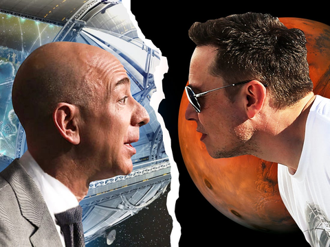 Elon Musk và Jeff Bezos cạnh tranh khốc liệt cuộc đua không gian - Ảnh 1. Elon Musk và Jeff Bezos cạnh tranh khốc liệt cuộc đua không gian - Ảnh 1.