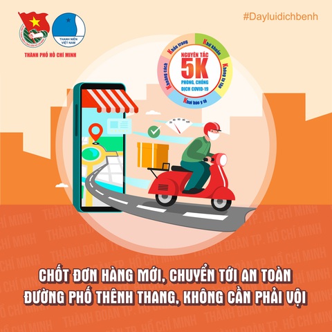 Quy tắc 5K cho tài xế xe ôm, shipper công nghệ để phòng chống dịch - Ảnh 3. Quy tắc 5K cho tài xế xe ôm, shipper công nghệ để phòng chống dịch - Ảnh 3.