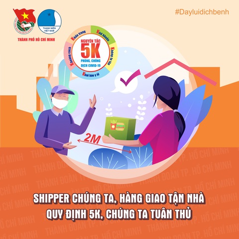 Quy tắc 5K cho tài xế xe ôm, shipper công nghệ để phòng chống dịch - Ảnh 4. Quy tắc 5K cho tài xế xe ôm, shipper công nghệ để phòng chống dịch - Ảnh 4.